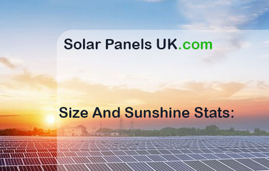 Solar Potential Size And Sunshine Stats | Solar Panels UK:
